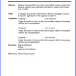 Resume Templates Simple Free