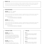 Resume Templates Simple Free