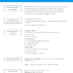 Resume Templates Skills Based