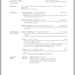 Resume Templates Software Engineer