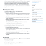 Resume Templates Software Engineer