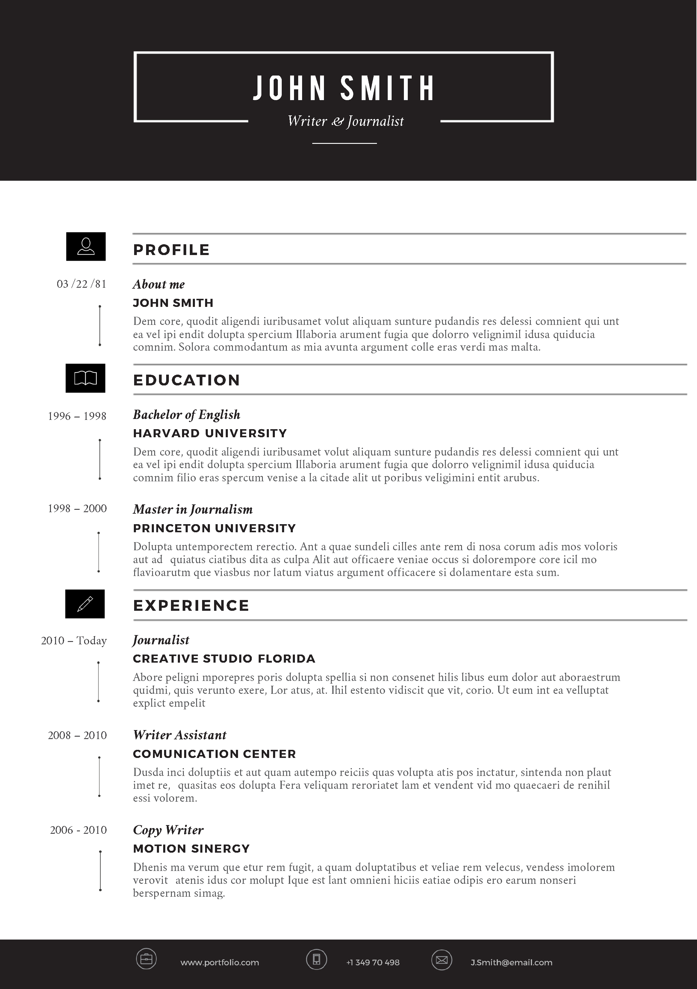 Resume Templates for Word