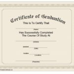 Year 6 Graduation Certificate Template