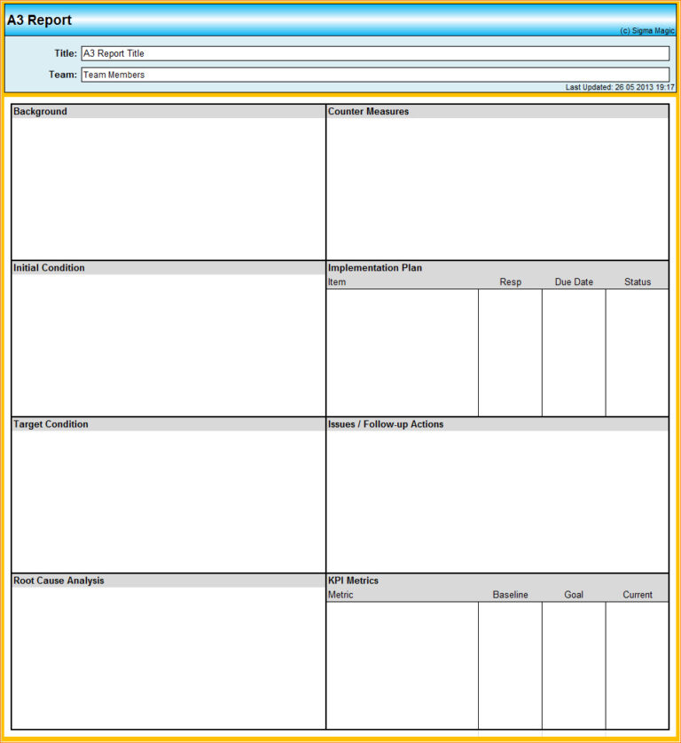 A3 Report Template Xls (2) - TEMPLATES EXAMPLE | TEMPLATES EXAMPLE