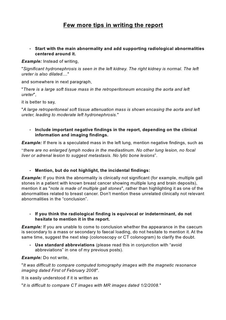 Abdominal X Ray Report Template