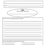 Biography Book Report Template 6th Grade