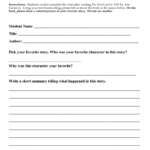 Book Report Template 6th Grade Printable