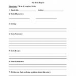 Book Report Template 6th Grade Printable