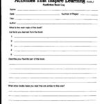 Book Report Template 7th Grade