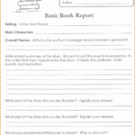 Book Report Template Grade 7