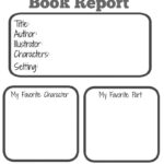 Book Report Template Kindergarten