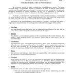 Grade 6 Lab Report Template