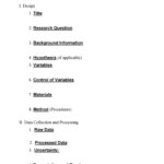 Grade 6 Lab Report Template