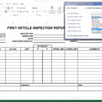 Inspection Report Template Xls