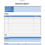 Report Template Business