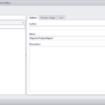 Report Template Editor
