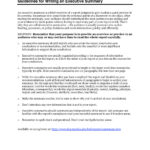 Report Template Executive Summary