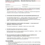 Report Template With Executive Summary