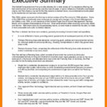 Report Template With Executive Summary