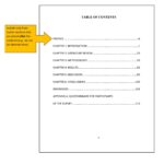 Report Template With Table Of Contents