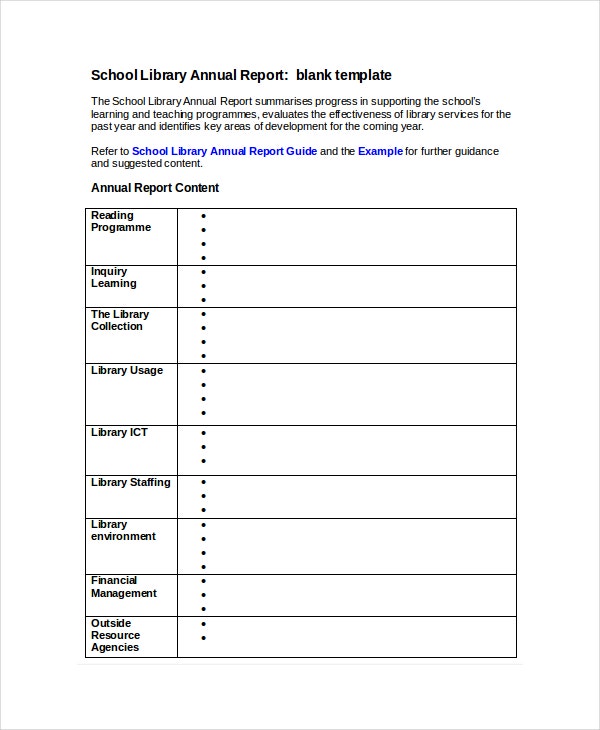 Report Template Word Doc