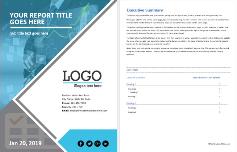 Report Template Word Download (1) - TEMPLATES EXAMPLE | TEMPLATES EXAMPLE