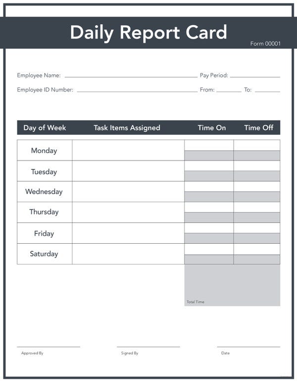 Report Template Word Download