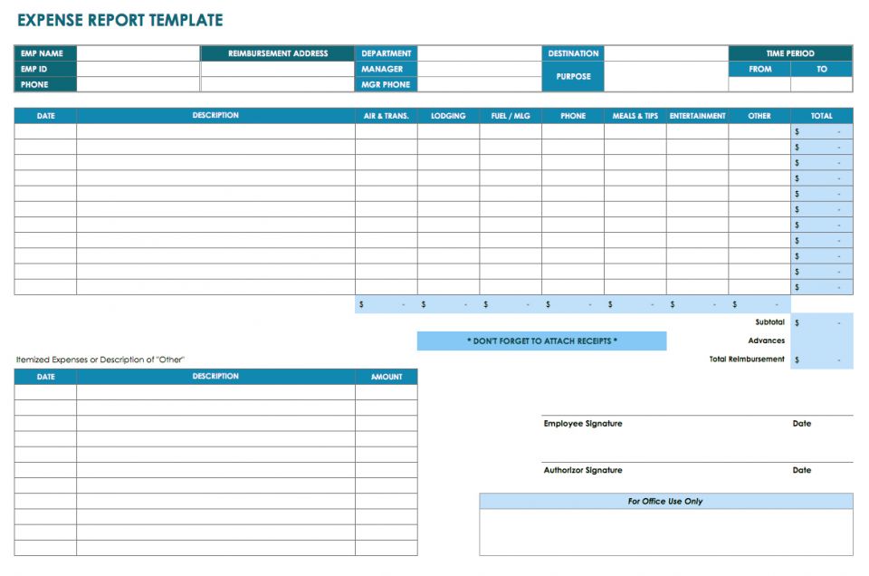 Report Template Xls