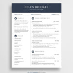 Resume Templates Microsoft Word Free