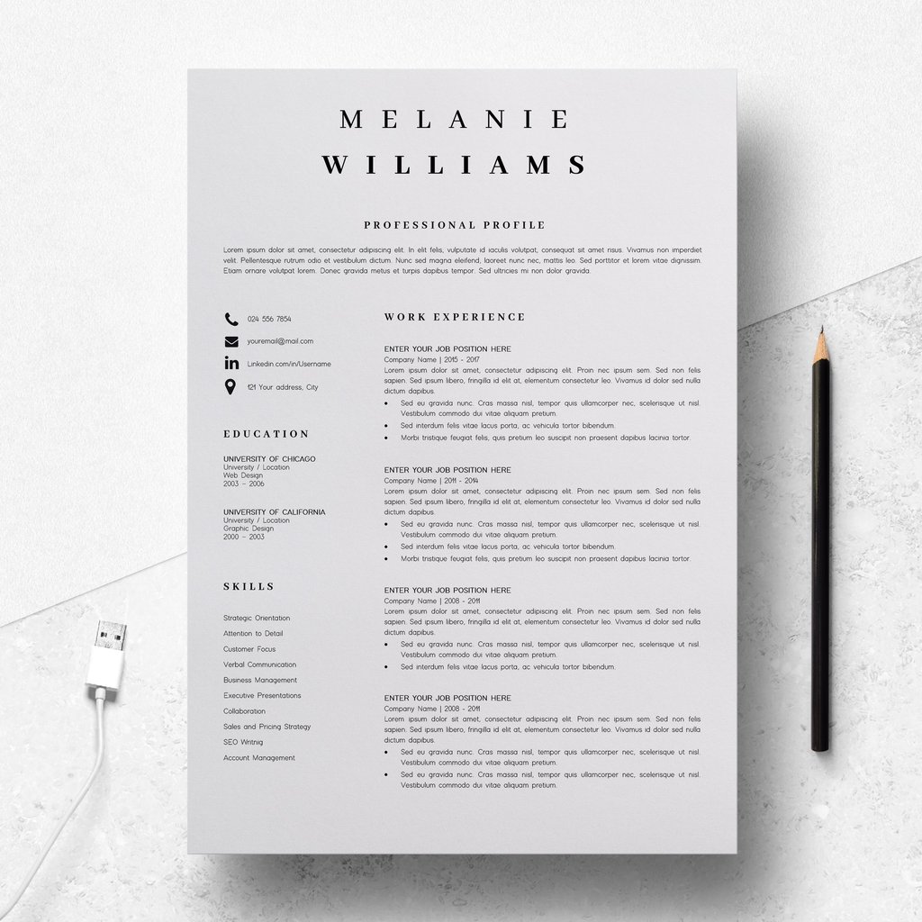 Resume Templates Minimalist