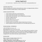 Resume Templates New Graduates