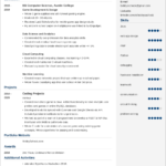 Resume Templates No Experience