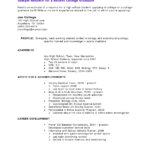 Resume Templates No Experience High School