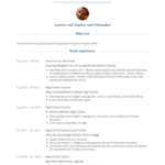 Resume Templates Notre Dame