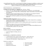 Resume Templates Nursing