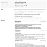 Resume Templates Nursing