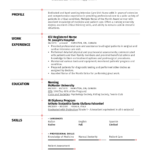 Resume Templates Nursing