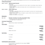 Resume Templates Nursing Students