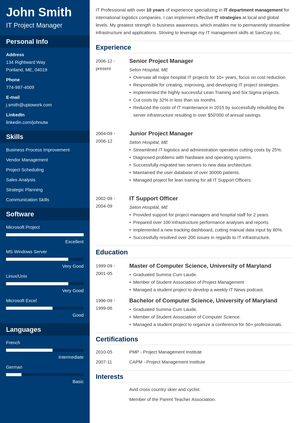 Resume Templates Online Free