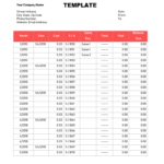 Sales Report Template Xls