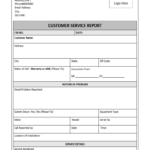 Service Report Template Xls