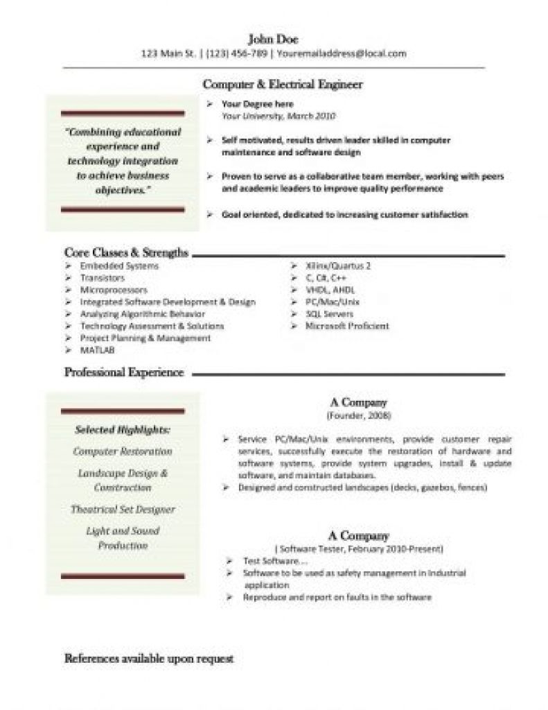 Texas A&M Resume Templates