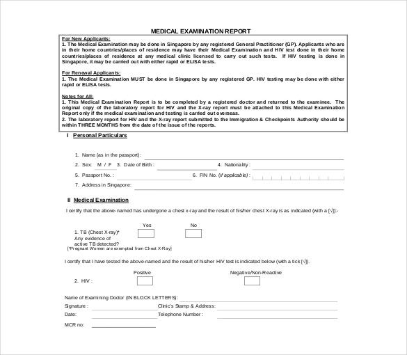 X Ray Report Template Word