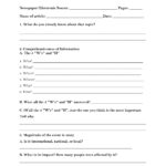 Year 6 Newspaper Report Template