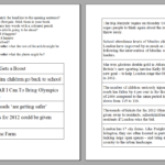 Year 6 Newspaper Report Template