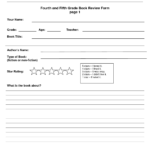 Biography Report Template 5th Grade