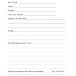 Biography Report Template 5th Grade