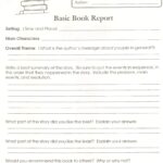 Book Report Template 5th Grade Pdf