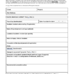 Incident Report Template Queensland