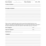 Incident Report Template Queensland